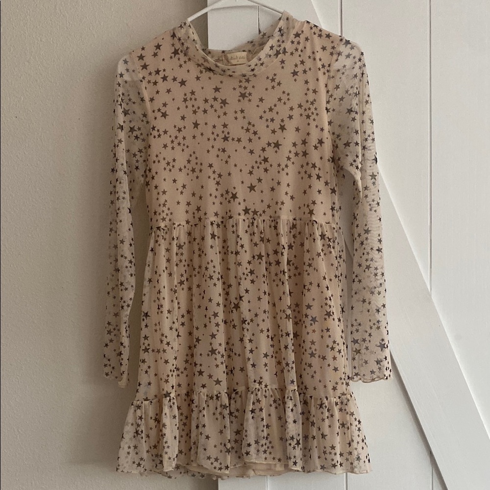 Women’s Starry Beige Pink Star Dress Size Medium Altard State